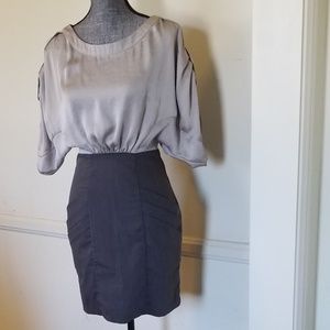 Gray and Brown Dress Size Small